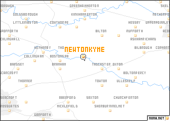 map of Newton Kyme