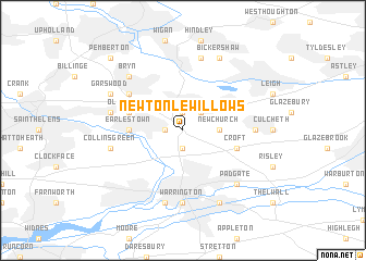 map of Newton-le-Willows