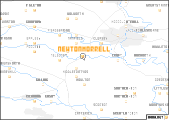 map of Newton Morrell