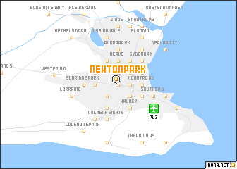 map of Newton Park