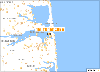 map of Newtons Acres