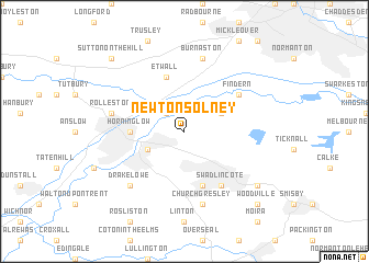 map of Newton Solney