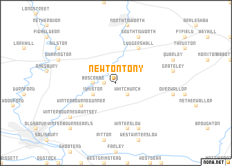 map of Newton Tony