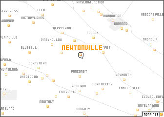 map of Newtonville