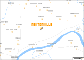 map of Newtonville