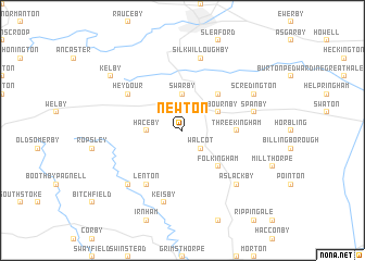 map of Newton