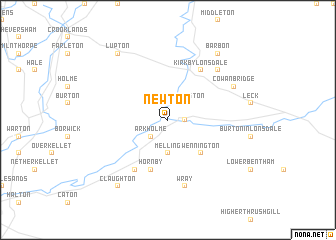 map of Newton