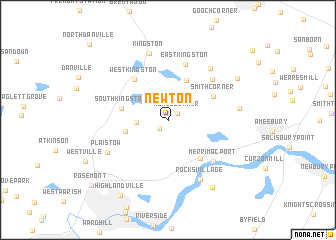 map of Newton