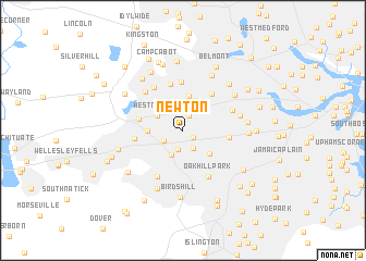 map of Newton