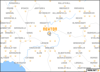 map of Newton