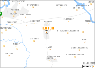 map of Newton