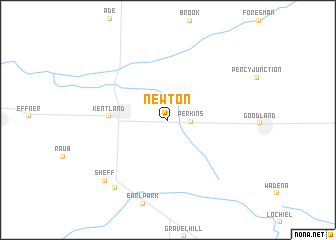 map of Newton