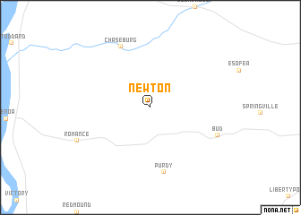 map of Newton