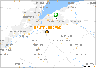 map of Newtownbreda