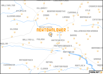 map of Newtown Lower