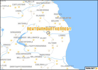 map of Newtown Mount Kennedy