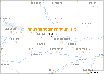 map of Newtown Saint Boswells