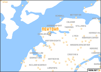 map of Newtown