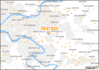 map of Newtown