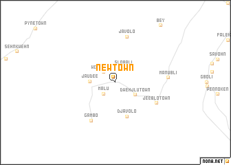 map of New Town