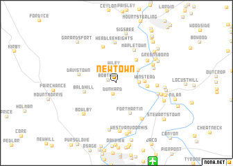 map of Newtown