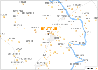 map of Newtown