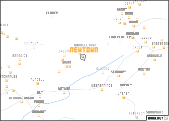 map of Newtown