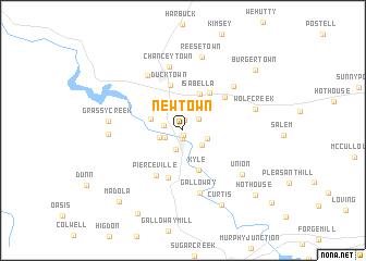 map of Newtown