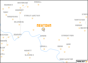 map of Newtown