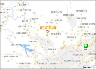 map of New Town