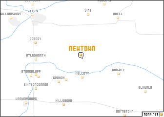 map of Newtown