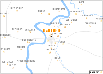 map of New Town