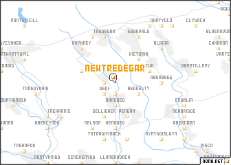 map of New Tredegar