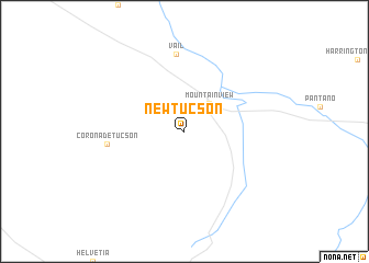 map of New Tucson