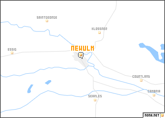 map of New Ulm