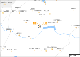 map of Newville