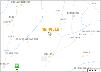 map of Newville