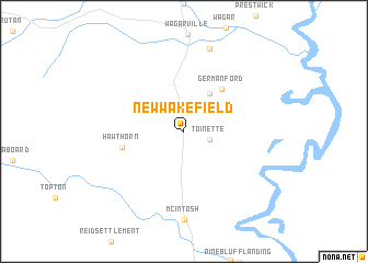 map of New Wakefield