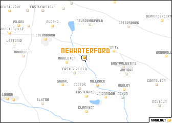 map of New Waterford