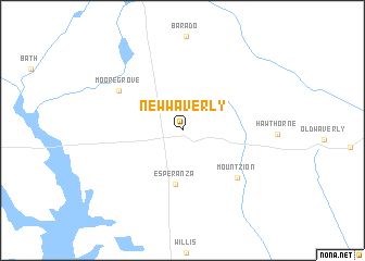 map of New Waverly