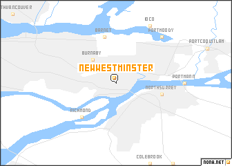 map of New Westminster