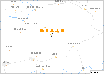 map of New Woollam