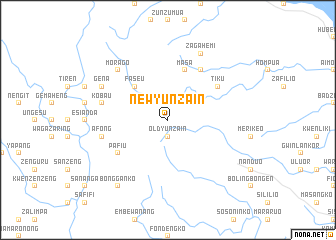 map of New Yunzain