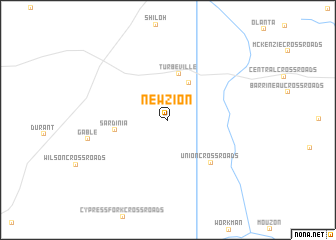map of New Zion