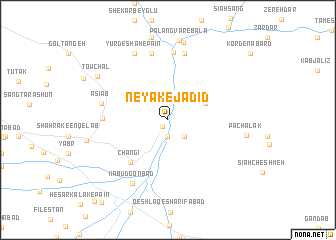 map of Neyak-e Jadīd