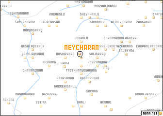 map of Neycharān