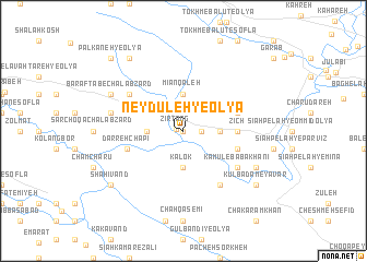 map of Neydūleh-ye ‘Olyā