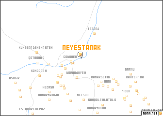 map of Neyestānak