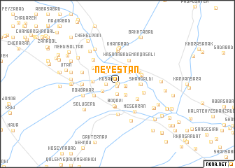 map of Neyestān