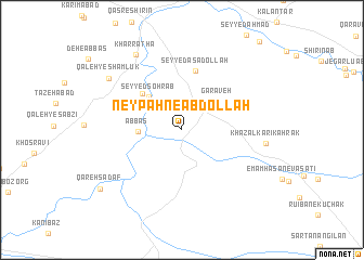 map of Ney Pahn-e ‘Abdollāh